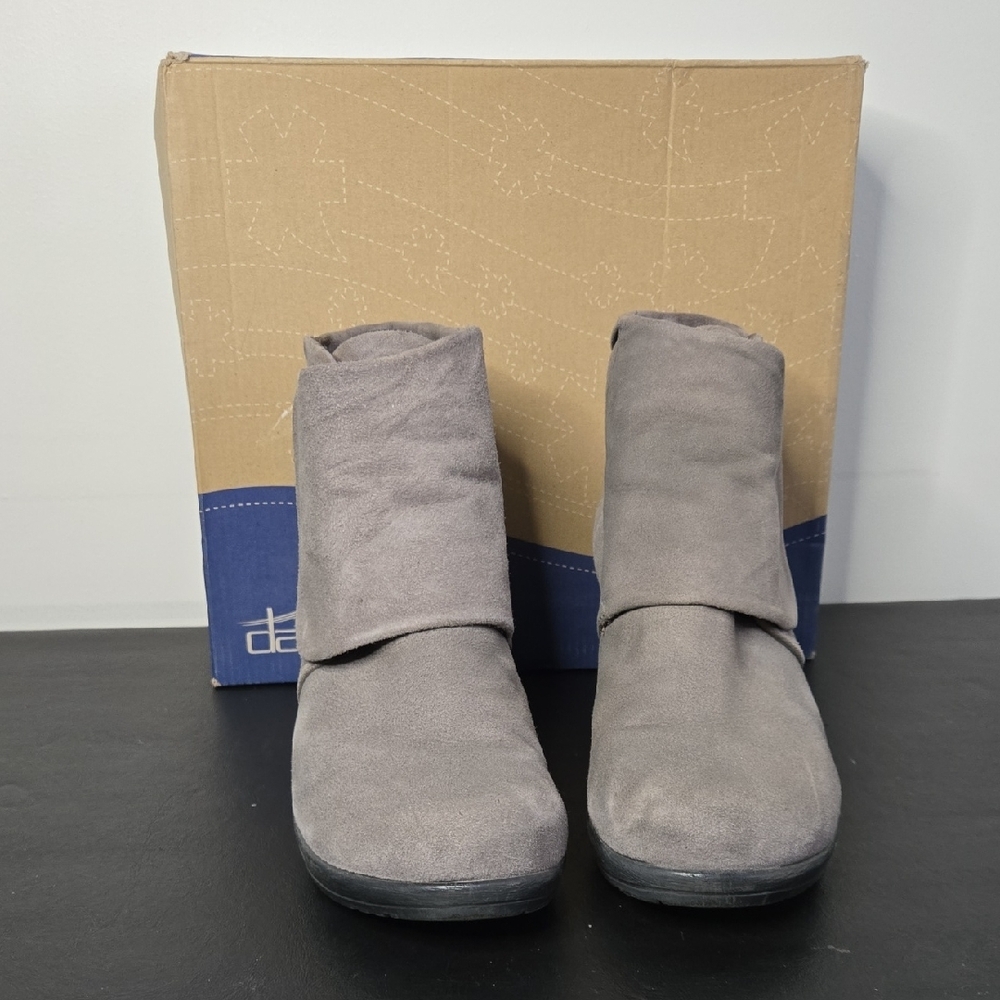 Dansko Women's Charcoal Wedge Ankle Boots - Picture 2 of 10